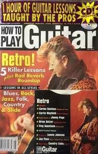 Guitar Player Magazine How To Play Guitar Retro Brian Setzer Trey Anastasio w/CD - Imagen 1 de 1