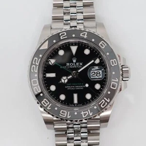 2024 New Rolex 126710GRNR GMT-Master II Ceramic Steel Bruce Wayne Watch - Picture 1 of 13