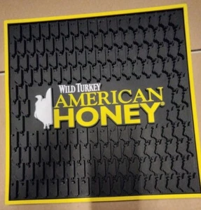 Alfombra para derrames de barra de miel de pavo salvaje aproximadamente 13,5"x13,5" negra y amarilla  - Imagen 1 de 7