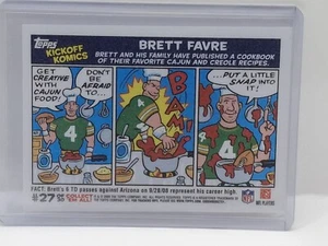 RARE 2009 Topps Kickoff Komics #17 BRETT FAVRE GREEN BAY PACKERS HALL OF FAME - Picture 1 of 2