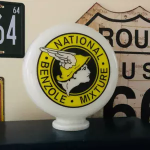Mini Gas Pump Globe, National Benzole Mixture, Oil and Petrol Memorabilia - Picture 1 of 11
