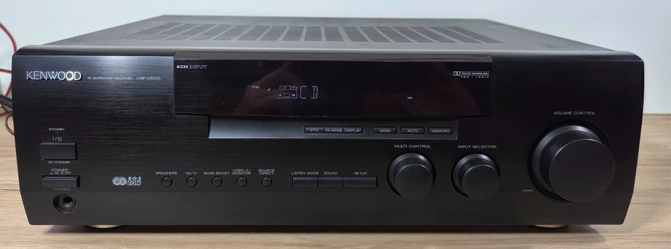 KENWOOD KRF-V5010 SINTO AMPLIFICATORE AV SURROUND RECEIVER 6 CH x 50W - PHONO IN - Immagine 1 di 4