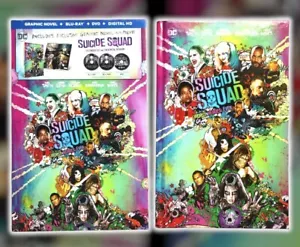 Suicide Squad Graphic Novel + Blu-Ray & Extended Cut Blu-Ray + DVD + Digital HD - Picture 1 of 8