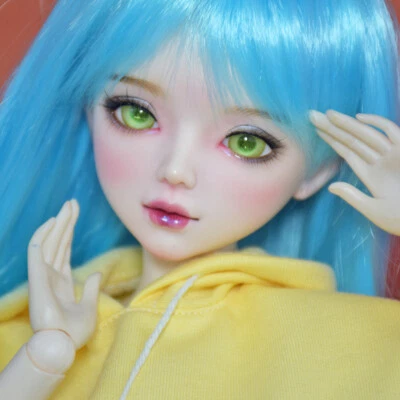 Handgemachte BJD Puppen Full Set 1/3 Mädchen Puppen Mit Hoodies Und Leder Hosen - Bild 1 von 4