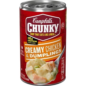 Campbell's Chunky Soup, Creamy Chicken and Dumplings 🍲 18.8 oz (Pack of 2) - Picture 1 of 4