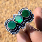 Green Onyx, Diopside Gemstone Ring 925 Sterling Silver Handmade Jewelry Ring