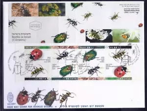ISRAEL SELLA EL FOLLETO DE FAUNA DE INSECTOS ESCARABAJOS DE 1994 EN EL FDC - Imagen 1 de 1