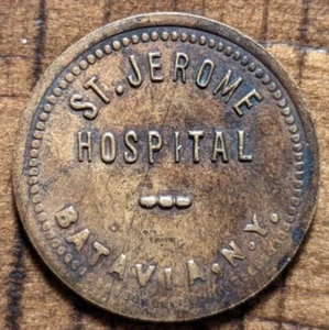 Batavia Nueva York NY St. Jerome Hospital Estacionamiento Die Variety Trade Token - Imagen 1 de 4