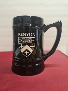 Kenyon College  Gambier Ohio Ceramic Black Mug Pre-owned - Picture 1 of 10
