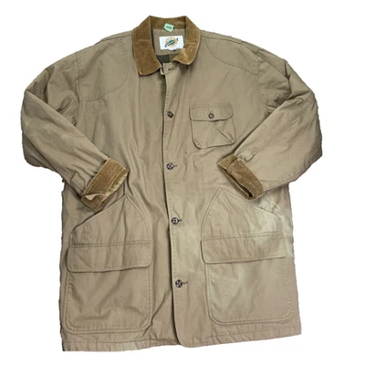 Chaqueta de Caza Forrada de Franela Equipo de Campo de Colección para Hombres LT Pana Cuello Puño Foto 1 de 4