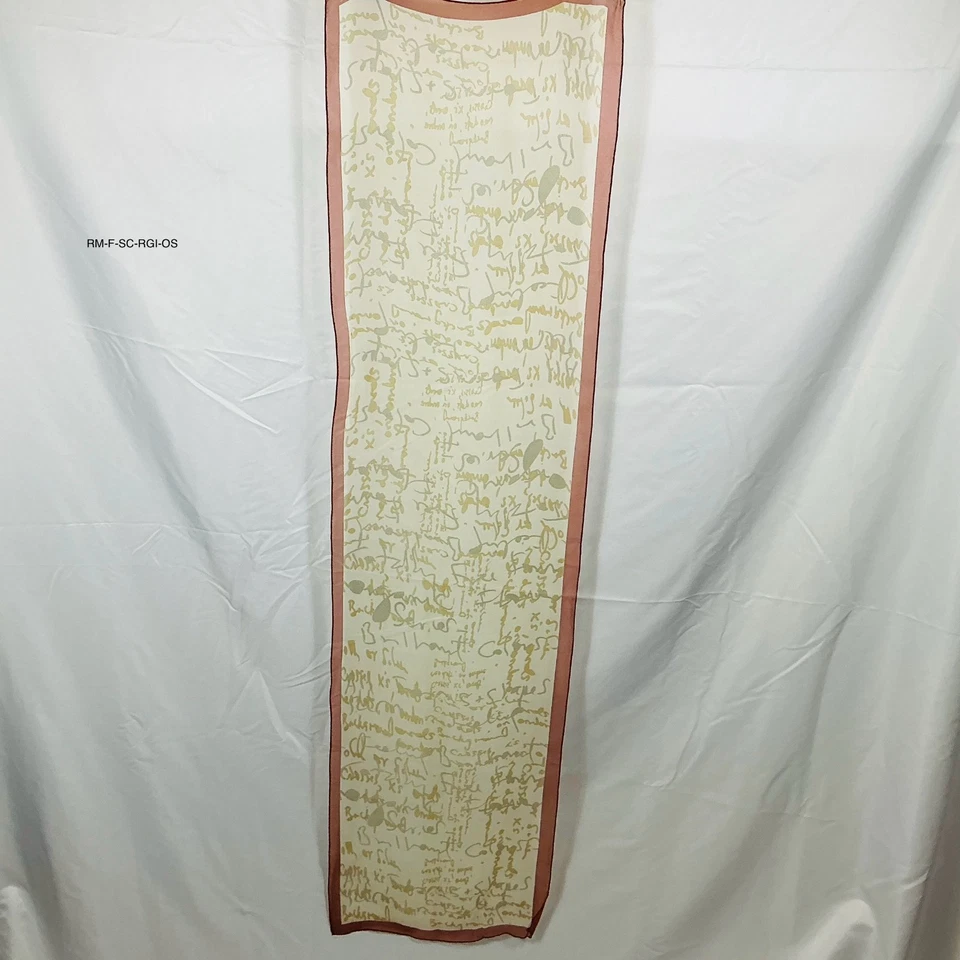 Robert Lee Morris Women's  100% Silk Scarf w/Abstract Phrases - Image 1 of 1