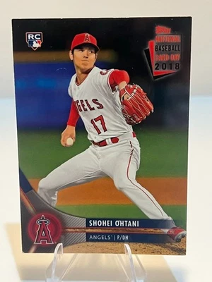 Shohei Ohtani 2018 Topps National Baseball Card Day #AA-10 SSP Exclusive Rookie - Image 1 of 2