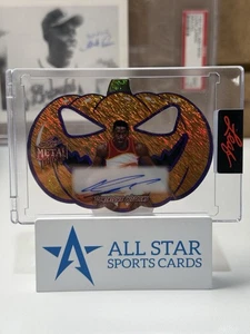 2025 Leaf Metal Halloween Dominique Wilkins Pumpkin Auto /5 J-DW1 Die Cut - Bild 1 von 2