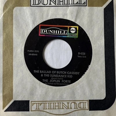 JOPLIN FORTE 45 RPM - Ballad Butch Cassidy Sundance Kid 1970 ABC/Dunhill Sleeve - Image 1 of 4