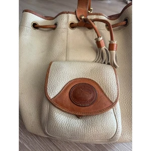 Dooney & Bourke Vintage Bucket Bag mit Kordelzug Leder Schultertasche - Bild 1 von 13