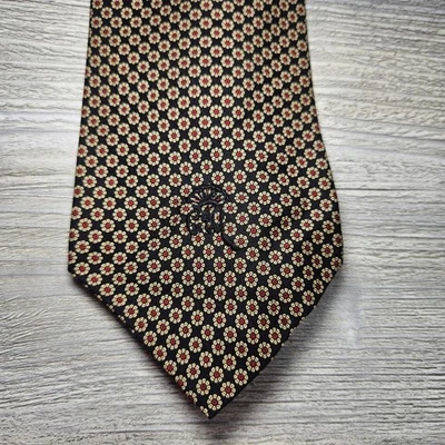 复古 Countess Mara Petite 花卉丝绸领带 — 第 1/4 张图片