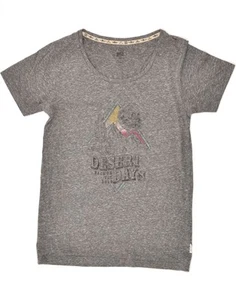 BILLABONG Womens Graphic T-Shirt Top UK 14 Large Grey ME06 - Picture 1 of 3