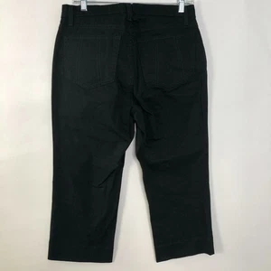 NYDJ Petite 8P Crop (Act 29W 20L) Women's Stretch Denim Jeans Black - Picture 1 of 8