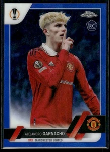 2022-23 Topps Chrome Sapphire Edition UEFA RC #50 Alejandro Garnacho - Picture 1 of 2