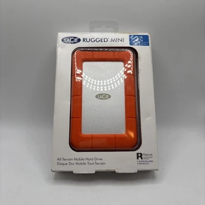 LaCie Rugged Mini 2TB USB 3.0 Portable External Hard Drive – Orange - Image 1 of 4