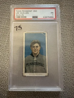 1909 - 11 T206 Piedmont PSA 1 Lee Quillen — 第 1/2 张图片