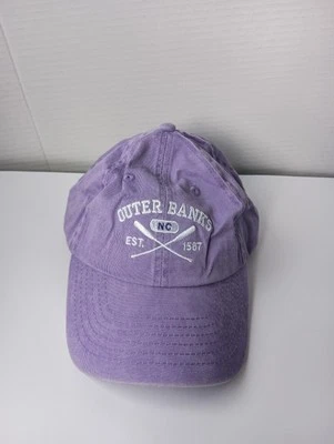 Boné de beisebol Outer Banks North Carolina, chapéu "est. 1587", tamanho único roxo - Imagem 1 de 4