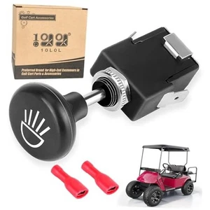  Universal Golf Cart Headlight Push Pull Switch for EZGO, Yamaha, Club Car, 12  - Picture 1 of 7