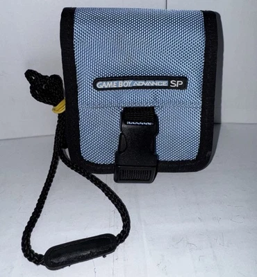 OEM Nintendo Game Boy Advance SP Pearl Blue Console Travel Bag w/ Strap - Image 1 of 4