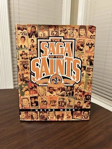 Vintage 1992 The Saga of the New Orleans Saints Hardback History Book Wayne Mack - Picture 1 of 13