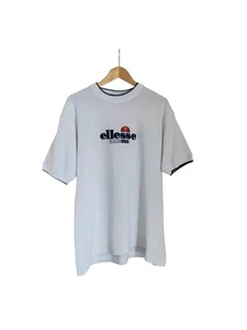 Vintage Ellesse Embroidered Teddy Fleece T-Shirt . Size Medium - Picture 1 of 5