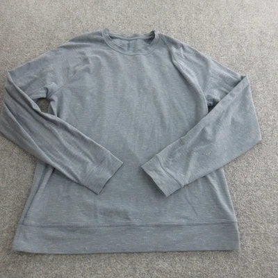 Sudadera Lululemon Para Hombre Azul Medio Manga Larga Cuello Redondo Pullover Atlético Foto 1 de 4