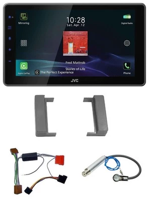 JVC DAB MP3 Bluetooth USB Autoradio für Audi A2 A3 8L A4 B5 TT 99-06 Aktivsystem - Bild 1 von 4