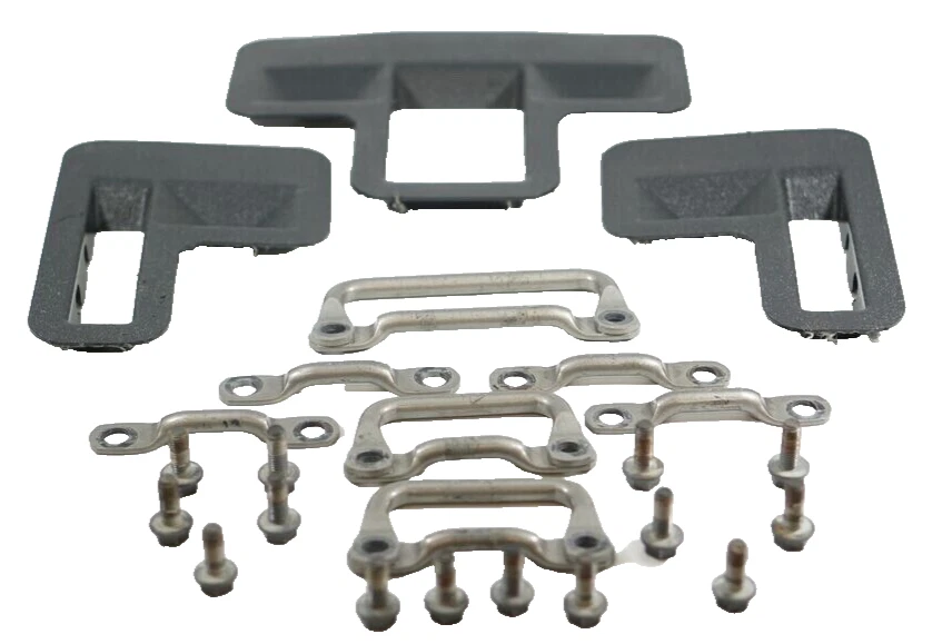 00 - 06 Cadillac Chevrolet GMC Gray 3rd Row Seat Striker Bracket Mounts Bolts - Image 1 of 4