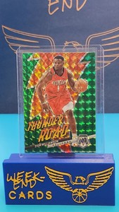 2022-23 Mosaic Basketball Zion Williamson Thunder Road Green Mosaic Prizm SP
