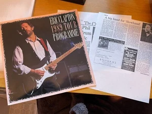 Eric Clapton Programme 1989 Plus 2 Photocopied Reviews - Picture 1 of 4