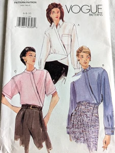 Vogue Damen Schnittmuster SHIRT BLUSE 7117 Größe 6-8-10 UNGESCHNITTEN - Bild 1 von 5