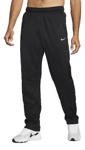 Nike Mens Size M Therma FIT Open Hem Fitness Pants Black White DQ4856 010 NEW - Picture 1 of 5