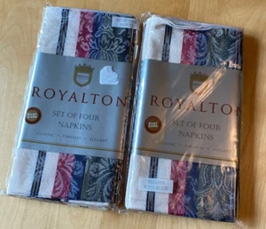 NEW ROYALTON FLORAL NAPKINS SET OF 8 - Picture 1 of 2
