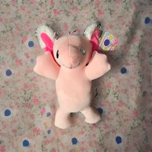 Fiesta Snugglies AXOLOTL Pink Rainbow Tie Dye Colored Soft Stuffed Plush 15"  - Picture 1 of 3