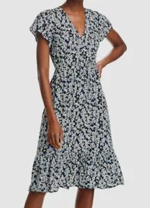 Rails Women's Blue Kiki V-Neck Short Sleeve Dress Size L - Picture 1 of 3