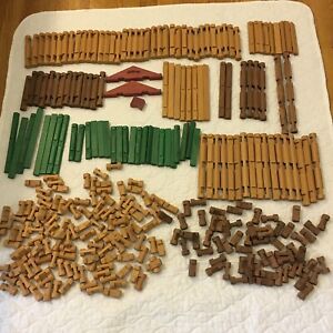 Lincoln Logs HUGE Lot 311 Pieces  Mixed Sets