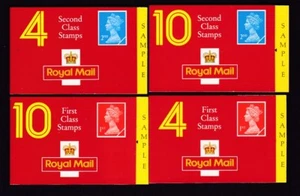 GB QE2 BARCODE BOOK x4 Sample Books used for training - no stamps - Picture 1 of 2