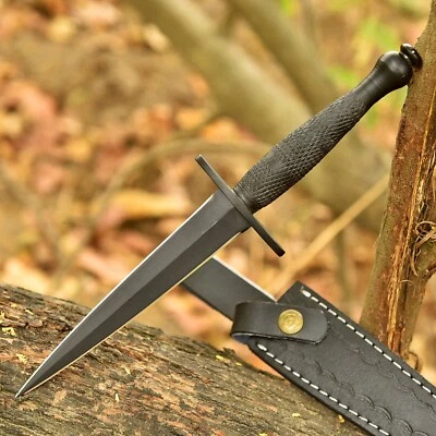 Sykes Fairbairn USForceArmy British Double-Edged V42 Military Dagger Knife WWII - Image 1 of 4