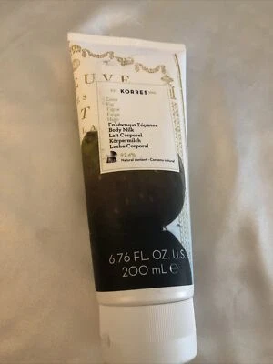 Korres Body Milk Scent Fig 92.4% Natural Content Sealed 200ml NEW - Image 1 of 4