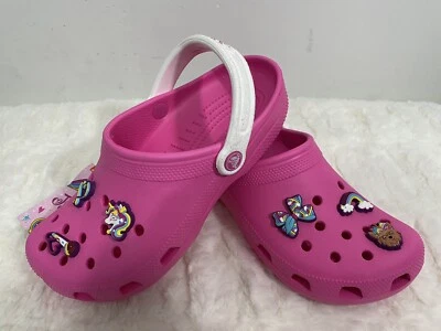 Nuevo Zueco Crocs Fun Lab JOJO Siwa Charm K J6 Juniors 6 Rosa 207109-6QQ Foto 1 de 4
