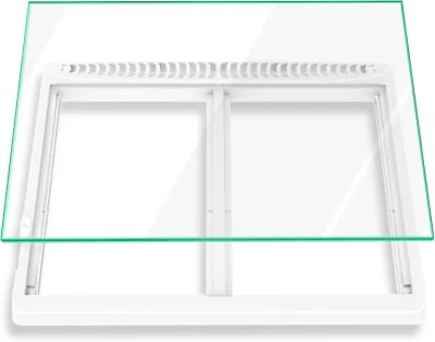 240364793 Refrigerator Crisper Drawer Cover Frame with 240350608 Crisper Glass Foto 1 de 4