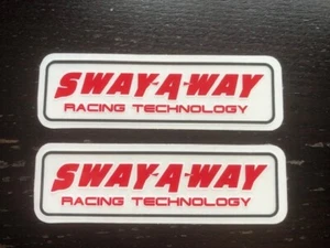SWAY-A-WAY OFF ROAD RACING SHOCKS STICKER 3"X.75” OFF-ROAD CARS AND TRUCKS - Picture 1 of 1