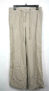 New Directions Womens Beige Waistband Drawstring Straight Leg Casual Pants 6 - Picture 1 of 8