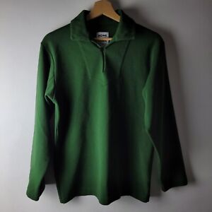 Homecore Men S Green Red Reversible Stretch Collared Sweatshirt Casual Smart