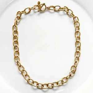 Nuevo Collar Cadena Gruesa 17" Jcrew Regalo De Colección Mujeres Fiesta Vacaciones Joyería - Imagen 1 de 3